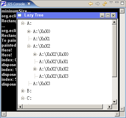 SWT Snippet8: Creating Lazy Tree