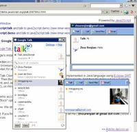 Screenshot of Java2Script Google Talk