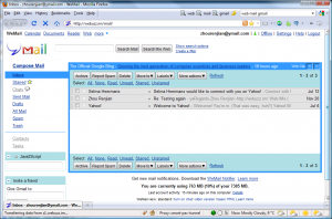 Screenshot of WeMail web mail client